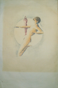 Schlemmer, Oskar - 1968 - Staatsgalerie Stuttgart (Zum 80. Geburtstag Zeichnungen, Aquarelle und Pastelle - Folkwangentwürfe und Fensterbilder)