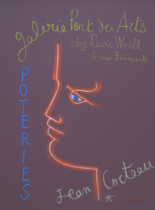 Cocteau, Jean - 1958 - Galerie Pont des Arts chez Lucie Weill (Poteries)