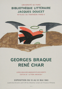 Braque, Georges - 1963 - (Lettera amorosa - LAmitié)  Université de Paris - Bibliothèque Littéraire Jacques Doucet