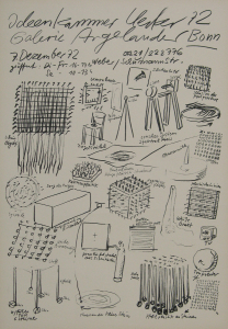 Uecker, Günther - 1972 - Galerie Argelander Bonn (Ideenkammer)