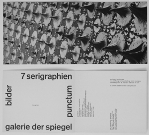 Mavignier, Almir - 1966 - Galerie Der Spiegel Köln (7 serigraphien punctum / Einladung)