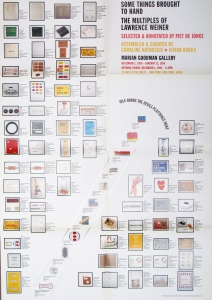 Weiner, Lawrence - 1995 - Marian Goodman Gallery New York (Some things brought to hand - The multiples of Lawrence Weiner)