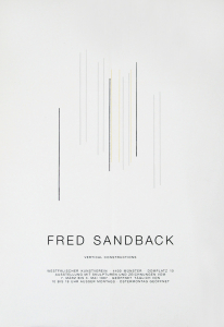 Sandback, Fred - 1987 - Westfälischer Kunstverein Münster (Vertical Constructions)