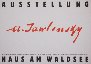 Jawlensky, Alexej von - 1958 - Berlin ( Haus am Waldsee )