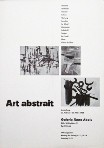 Vieira da Silva, Maria Helena - 1958 - Galerie Änne Abels Köln (art abstrait)