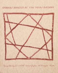 Arnoldi, Charles - 1972 - Texas Gallery Houston