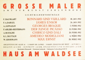 Ernst, Max - 1952 - Haus am Waldsee, Berlin