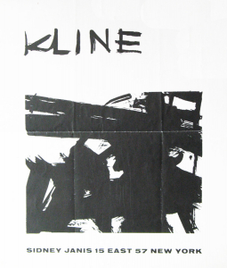 Kline, Franz - 1958 - Sidney Janis Gallery New York