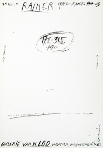 Rainer, Arnulf - 1970 - Galerie van de Loo München (Face - Farces)