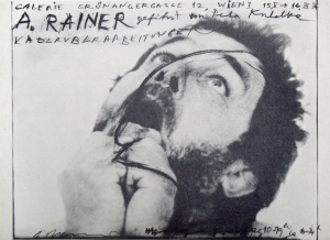 Rainer, Arnulf - 1974 - Galerie Grünangergasse Wien (A. Rainer gefilmt von Peter Kubelka)