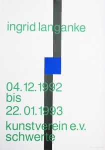 Langanke, Ingrid - 1992 - Kunstverein Schwerte