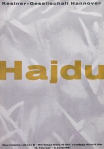 Hajdu, Étienne - 1961 - Kestner Gesellschaft Hannover