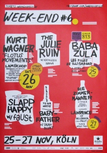 Nicolai, Olaf - 2016 - Week-End Köln (Festival / Kurt Wagner, The Julie Ruin, Baba Zula, Slapp Happy, Baby-Father, Die Zimmermänner)