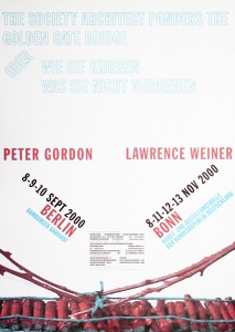 Weiner, Lawrence - 2000 - Berlin / Bonn (Wie sie kriegen - was sie nicht verdienen)