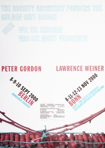 Weiner, Lawrence - 2000 - Berlin / Bonn