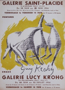 Krohg, Guy - 1956 - Galerie Saint - Placide / Galerie Lucy Krohg Paris