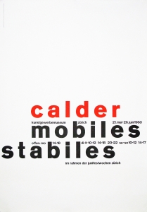 Calder, Alexander - 1960 - Kunstgewerbemuseum Zürich