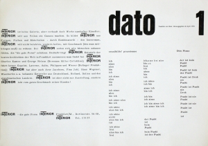 Piene, Otto - 1961 - Galerie dato (sensibilité prusienne und Entwurf)