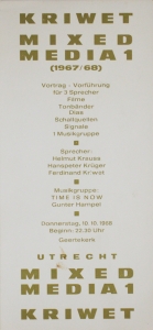 Kriwet, Ferdinand - 1968 - Geertekerk Utrecht (Mixed Media 1)