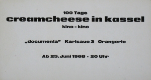 Kriwet, Ferdinand - 1968 - Creamcheese (Einladung)