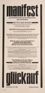 Kriwet, Ferdinand - 1968 - manifest glückauf, Düsseldorf