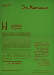 Grieshaber, HAP - 1952 - unterwegs no. 1 (Bernsteinschule - Ida Kerkovius)