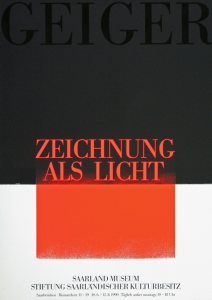 Geiger, Rupprecht - 1990 - Saarland Museum (Zeichnung als Licht)
