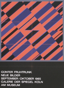 Fruhtrunk, Günter - 1965 - Galerie Der Spiegel Köln (Plakat)