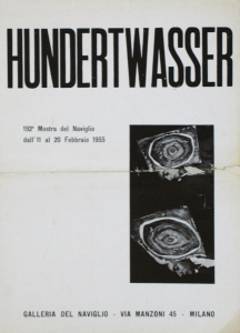 Hundertwasser, Friedensreich - 1955 - Galleria del Naviglio (Einladung)