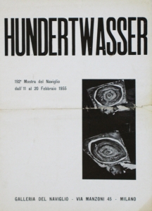 Hundertwasser, Friedensreich - 1955 - Galleria del Naviglio (Einladung)