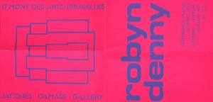 Denny, Robin - 1975 - Jacques Damase Gallery (Einladung)
