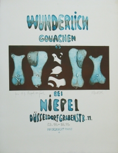 Wunderlich, Paul - 1965 - Galerie Niepel Düsseldorf (Gouachen)