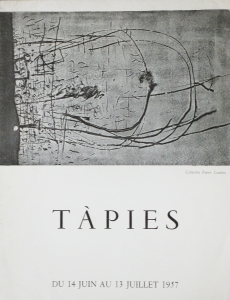 Tàpies, Antoni - 1957 - Galerie Stadler (Einladung)