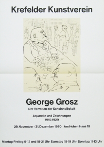 Grosz, George - 1970 - Krefelder Kunstverein (Die Besitzkröten)