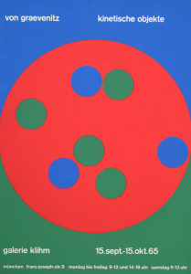 Graevenitz, Gerhard von - 1965 - Galerie Klihm (kinetische objekte)
