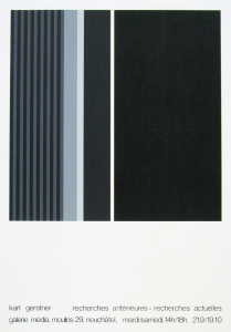 Gerstner, Karl - 1974 - galerie média Neuchatel