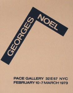 Noel, Georges - 1973 - Pace Gallery New York (Einladung)