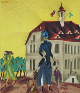 Feininger, Lyonel - 1974 -  Galerie Berggruen Paris (Rathaus von Swinemünde / Einladung)
