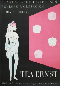 Ernst, Tea - 1953 - Museum Leverkusen Schloss Morsbroich (Bühnenbilder - Figurinen - Stoffe - Tapeten - Plastics)