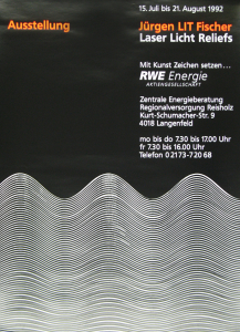 Fischer, Jürgen LIT - 1992 -  Laser Licht Reliefs