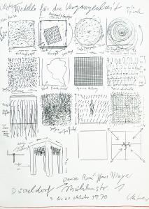 Uecker, Günther - 1970 - Galerie Denise René Hans Mayer Düsseldorf (Modelle für die Vergangenheit)