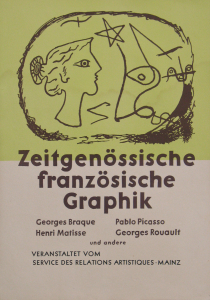 Braque, Georges - 1950 -  Service des relations artistiques Mainz (Zeitgenössische französische Graphik)