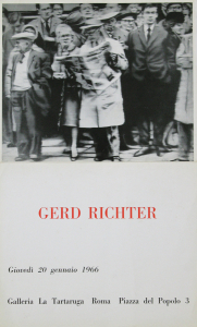 Richter, Gerhard - 1966 - Galleria La Tartaruga Roma (Einladung / Personengruppe)