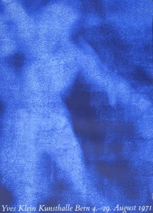 Klein, Yves - 1971 - Kunsthalle Bern