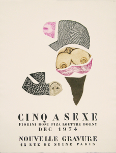 Piza, Arthur Luiz - 1974 - Galerie Nouvelle Gravure Paris (Cinq à sexe / Fiorini, Boni, Piza, Louttre, Dorny)