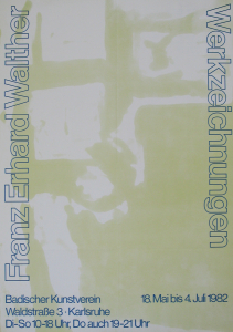 Walther, Franz Erhard - 1982 - Badischer Kunstverein Karlsruhe (Werkzeichnungen)