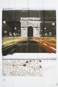 Christo (Javacheff) - 2021 - Le un des arts (Le triomphe de Christo & de Jeanne-Claude / Arc de Triomphe, Wrapped)