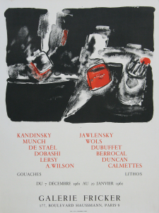 Dobashi, Jun - 1961 - Galerie Fricker Paris (Composition abstracte)