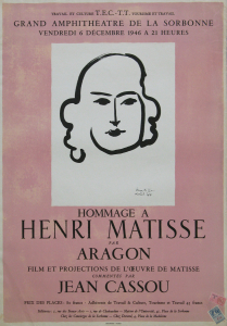 Matisse, Henri - 1946 - Grand Amphithéatre de la Sorbonne (Hommage à Matisse par Aragon)