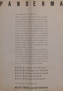 Laszlo, Carl - 1957 - Panderma Basel (Helft Hüte verbrennen !)